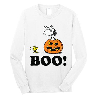 Halloween Boo Raglan Baseball Long Sleeve Shirt