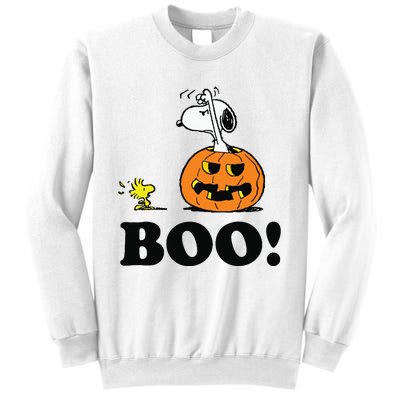 Halloween Boo Raglan Baseball Sweatshirt