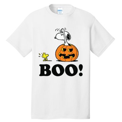 Halloween Boo Raglan Baseball Tall T-Shirt