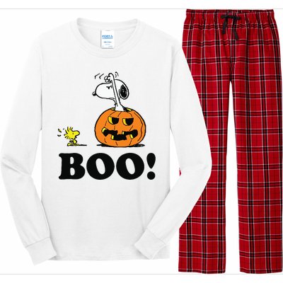 Halloween Boo Raglan Baseball Long Sleeve Pajama Set