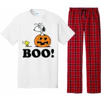 Halloween Boo Raglan Baseball Pajama Set