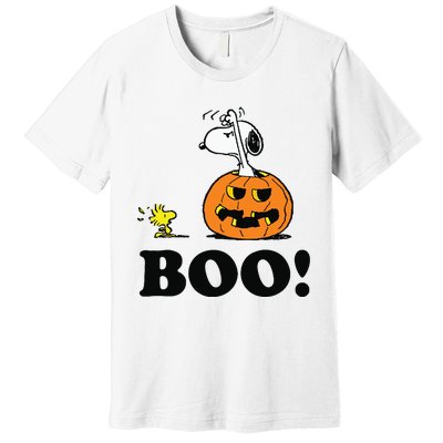 Halloween Boo Raglan Baseball Premium T-Shirt