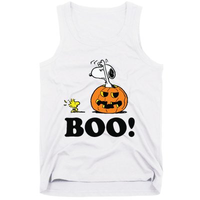 Halloween Boo Raglan Baseball Tank Top