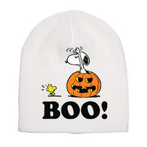 Halloween Boo Raglan Baseball Short Acrylic Beanie