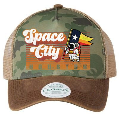 Houston Baseball Space City Astronaut Retro Distressed Legacy Tie Dye Trucker Hat