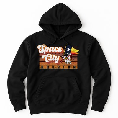 Houston Baseball Space City Astronaut Retro Distressed Hoodie