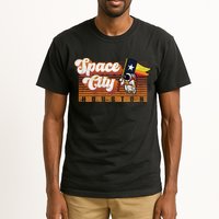 Houston Baseball Space City Astronaut Retro Distressed Tall T-Shirt