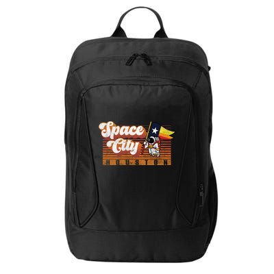 Houston Baseball Space City Astronaut Retro Distressed City Backpack