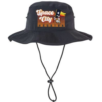 Houston Baseball Space City Astronaut Retro Distressed Bucket Hat