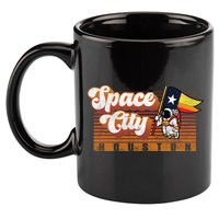 Houston Baseball Space City Astronaut Retro Distressed 11oz C Handle Ceramic Mug