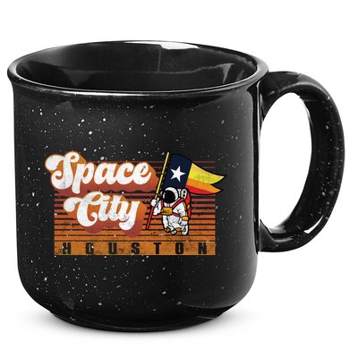 Houston Baseball Space City Astronaut Retro Distressed 15oz Campfire Ceramic Mug