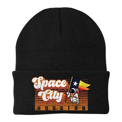 Houston Baseball Space City Astronaut Retro Distressed Beanie