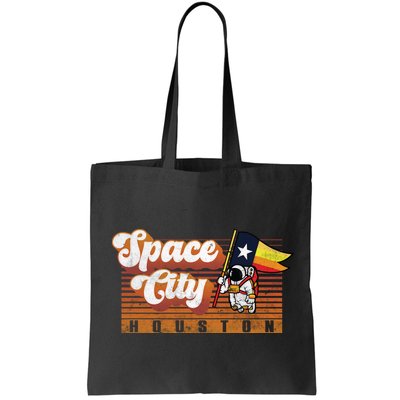 Houston Baseball Space City Astronaut Retro Distressed Bag