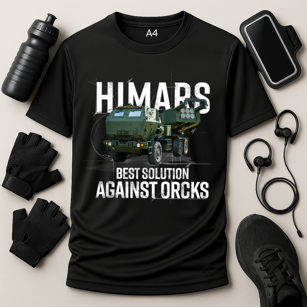 Himars Best Solution Against Orcks Army Ukarine USA Cooling Performance Crew T-Shirt