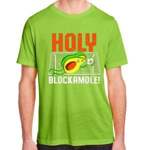 Holy Blockamole Soccer Blocker Funny Avocado Goalie Adult ChromaSoft Performance T-Shirt