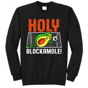 Holy Blockamole Soccer Blocker Funny Avocado Goalie Sweatshirt