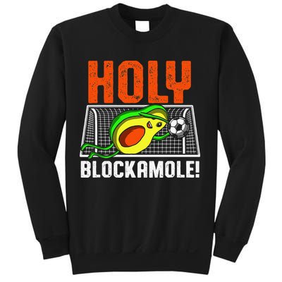 Holy Blockamole Soccer Blocker Funny Avocado Goalie Sweatshirt