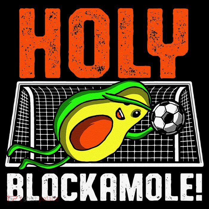Holy Blockamole Soccer Blocker Funny Avocado Goalie Sustainable Bucket Hat