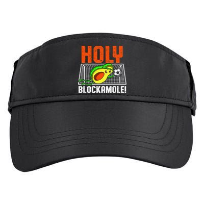 Holy Blockamole Soccer Blocker Funny Avocado Goalie Adult Drive Performance Visor
