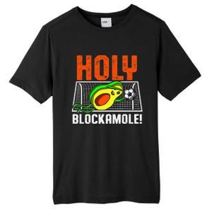 Holy Blockamole Soccer Blocker Funny Avocado Goalie Tall Fusion ChromaSoft Performance T-Shirt