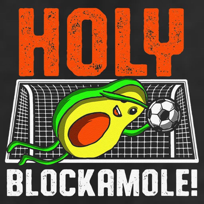 Holy Blockamole Soccer Blocker Funny Avocado Goalie Golf Towel
