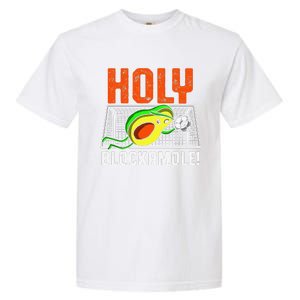 Holy Blockamole Soccer Blocker Funny Avocado Goalie Garment-Dyed Heavyweight T-Shirt