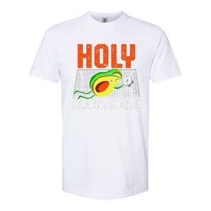 Holy Blockamole Soccer Blocker Funny Avocado Goalie Softstyle CVC T-Shirt