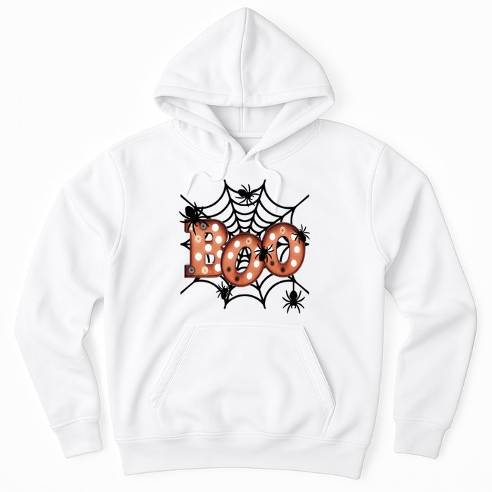 Halloween Boo Spiderweb Scary Spooky Halloween Hoodie