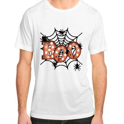 Halloween Boo Spiderweb Scary Spooky Halloween Adult ChromaSoft Performance T-Shirt