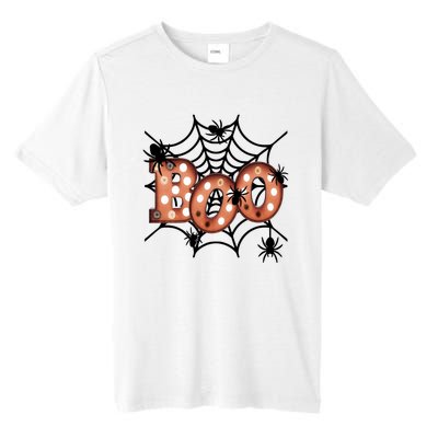 Halloween Boo Spiderweb Scary Spooky Halloween Tall Fusion ChromaSoft Performance T-Shirt