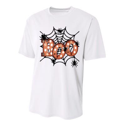 Halloween Boo Spiderweb Scary Spooky Halloween Performance Sprint T-Shirt