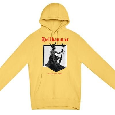 Hellhammer Black Statue Premium Pullover Hoodie