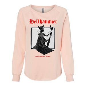 Hellhammer Black Statue Womens California Wash Sweatshirt