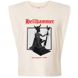 Hellhammer Black Statue Garment-Dyed Women's Muscle Tee