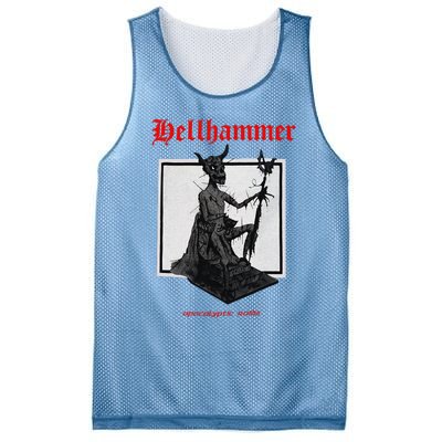 Hellhammer Black Statue Mesh Reversible Basketball Jersey Tank