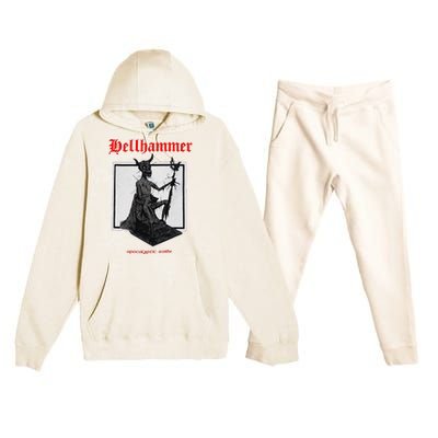 Hellhammer Black Statue Premium Hooded Sweatsuit Set