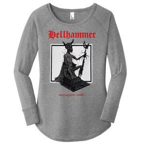 Hellhammer Black Statue Women's Perfect Tri Tunic Long Sleeve Shirt