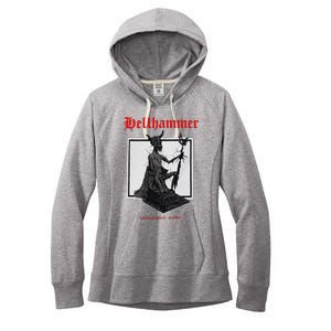 Hellhammer Black Statue Women's Fleece Hoodie