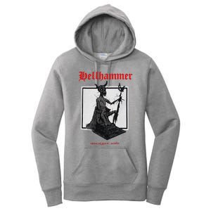 Hellhammer Black Statue Women's Pullover Hoodie