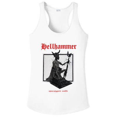 Hellhammer Black Statue Ladies PosiCharge Competitor Racerback Tank