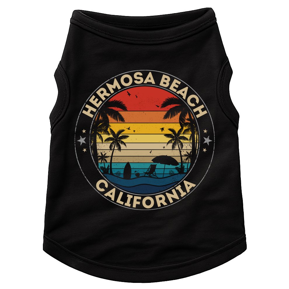 Hermosa Beach Souvenir Gift California Reminder Gift Doggie Tank