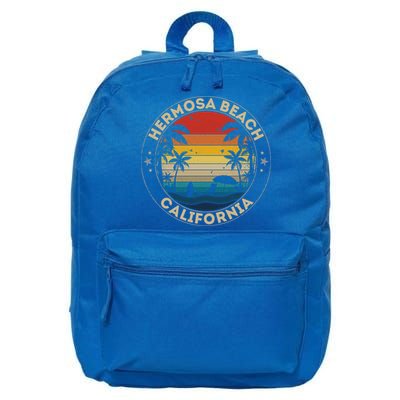 Hermosa Beach Souvenir Gift California Reminder Gift 16 in Basic Backpack