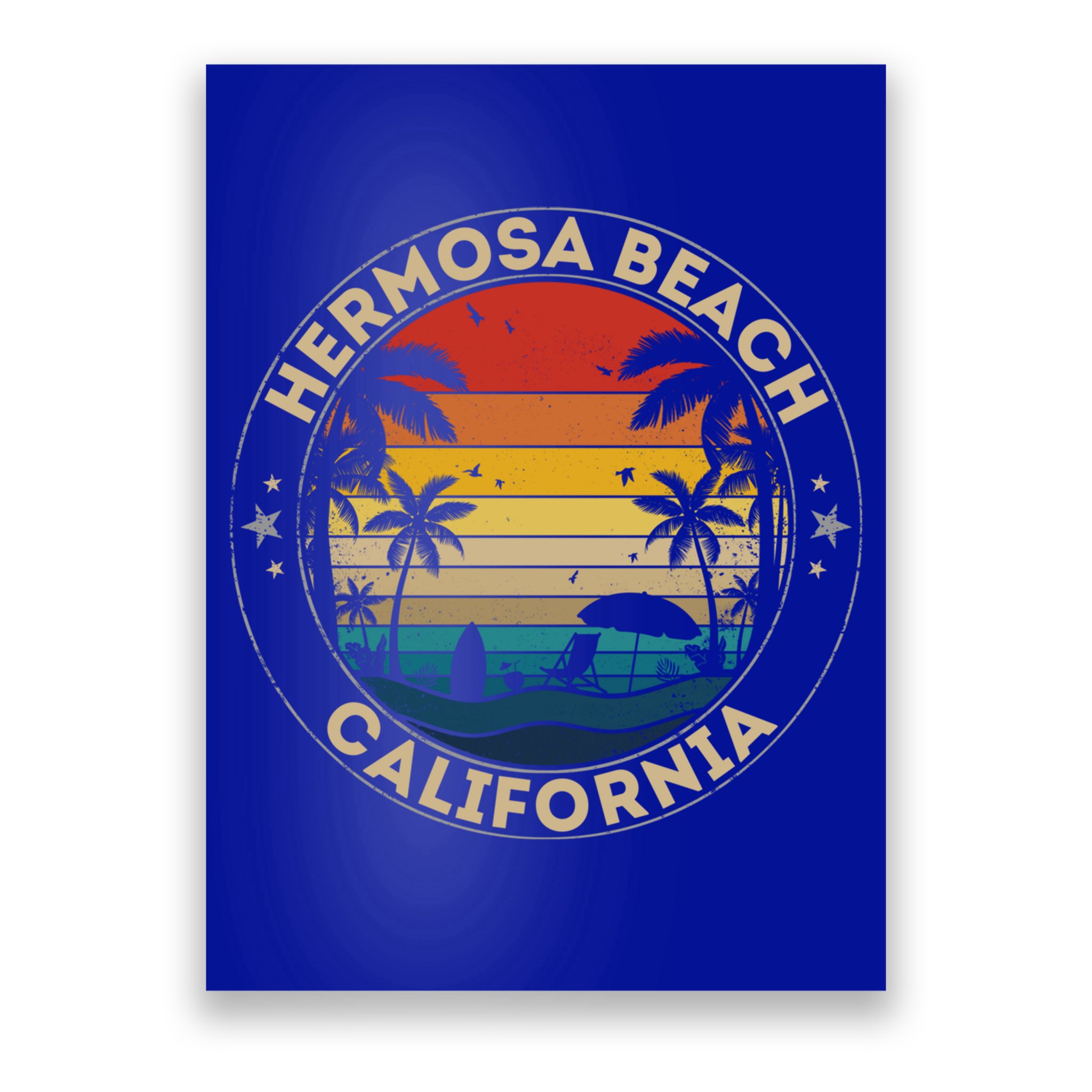 Hermosa Beach Souvenir Gift California Reminder Gift Poster