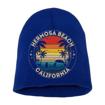 Hermosa Beach Souvenir Gift California Reminder Gift Short Acrylic Beanie