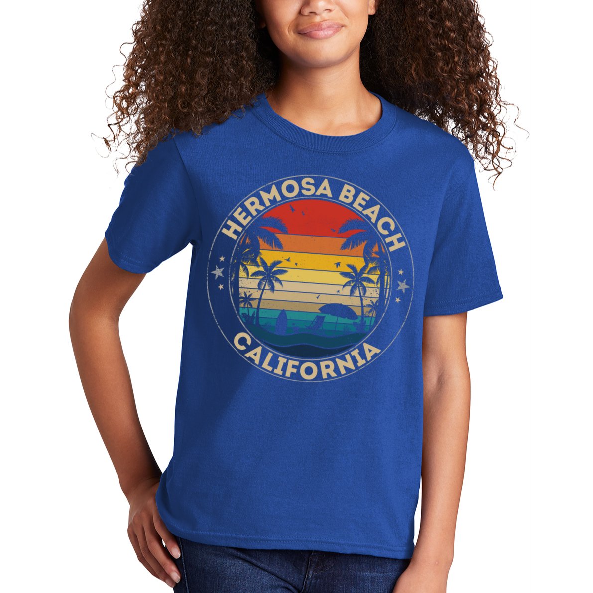 Hermosa Beach Souvenir Gift California Reminder Gift Kids T-Shirt