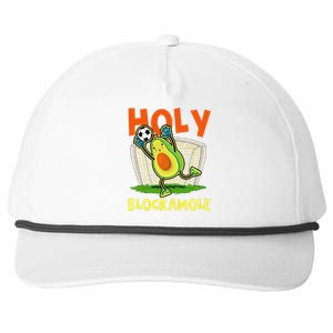 Holy Blockamole Soccer Blocker Funny Avocado Goalie Snapback Five-Panel Rope Hat