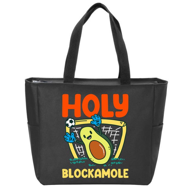Holy Blockamole Soccer Goalkeeper Soccer Goalie Zip Tote Bag