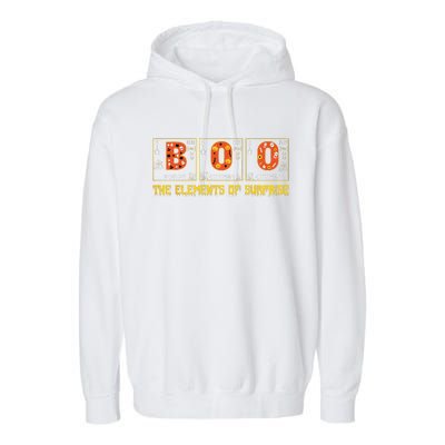 Halloween Boo School Chemistry Nerd Physics Pumpkin Gift Garment-Dyed Fleece Hoodie