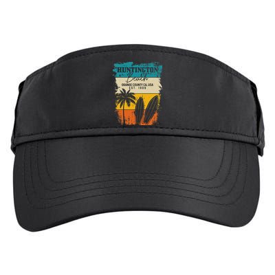 Huntington Beach Surfing Vintage Orange County California Adult Drive Performance Visor
