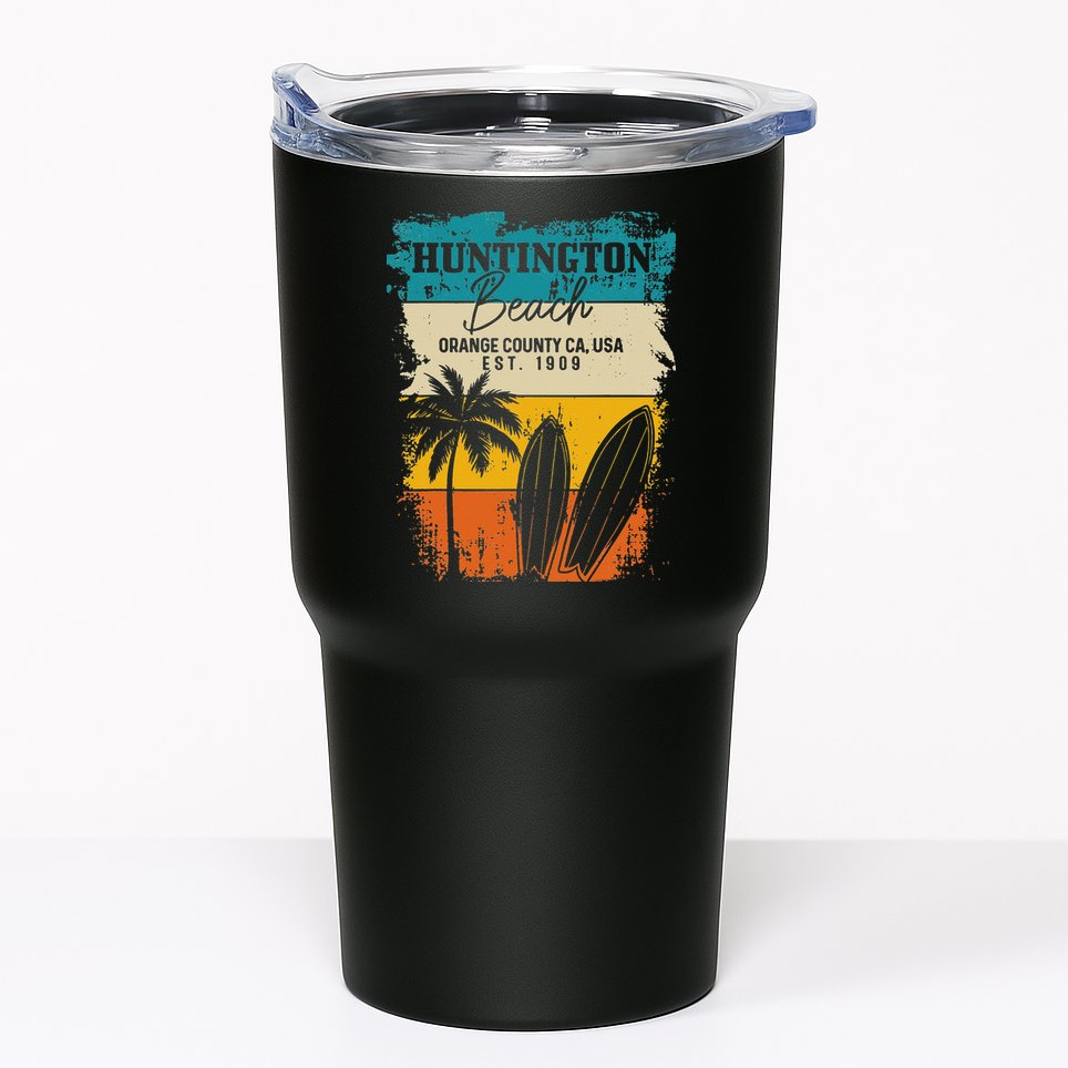 Huntington Beach Surfing Vintage Orange County California Tumbler